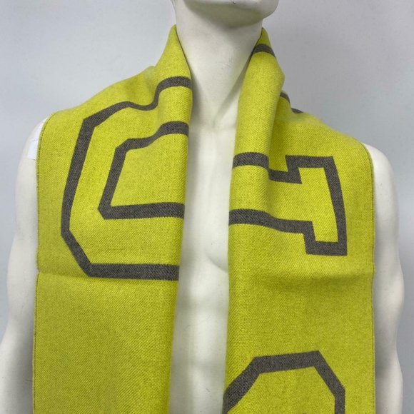 New Louis Vuitton Wool Cashmere Fluo City Scarf - Picture 2 of 11